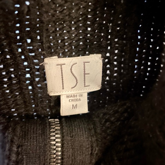 TSE Long Black Cardigan - Picture 4 of 4